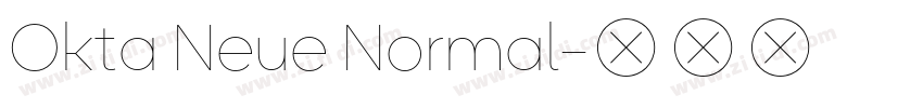 Okta Neue Normal字体转换